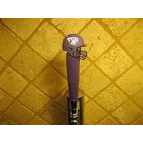 NCAA TCU Horned Frogs Tap Handle Texas Christian Football Kegerator Beer Wood - Picture 2 of 3